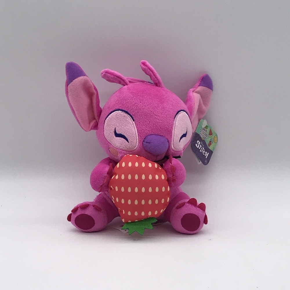 NWT Disney Lilo & Stitch Pink Angel 6" Plush 1633KM01 w/ Berry Feed Me Series